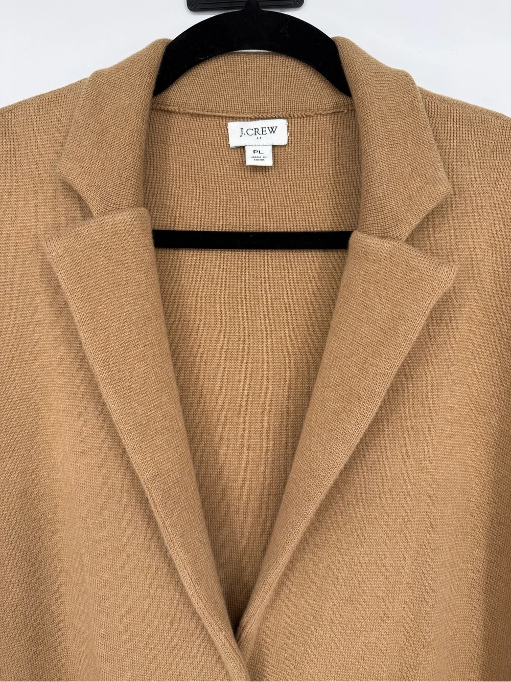J.Crew Sweater Blazer Petite‎ Large Knit Jacket Cotton Minimalist Preppy Chic